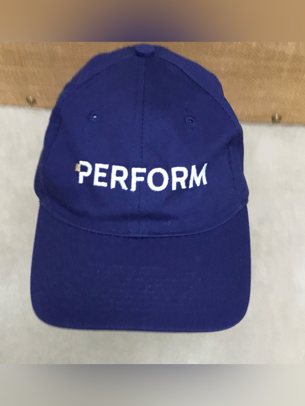 PERFORM Embroidered Baseball Cap - Navy Blue - M412